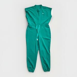 Figs Rafaela Cargo Scrub Jumpsuit XXL Green Technical Collection Jogger